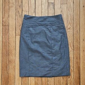 H&M Gray Pencil Skirt Knee-Length Work